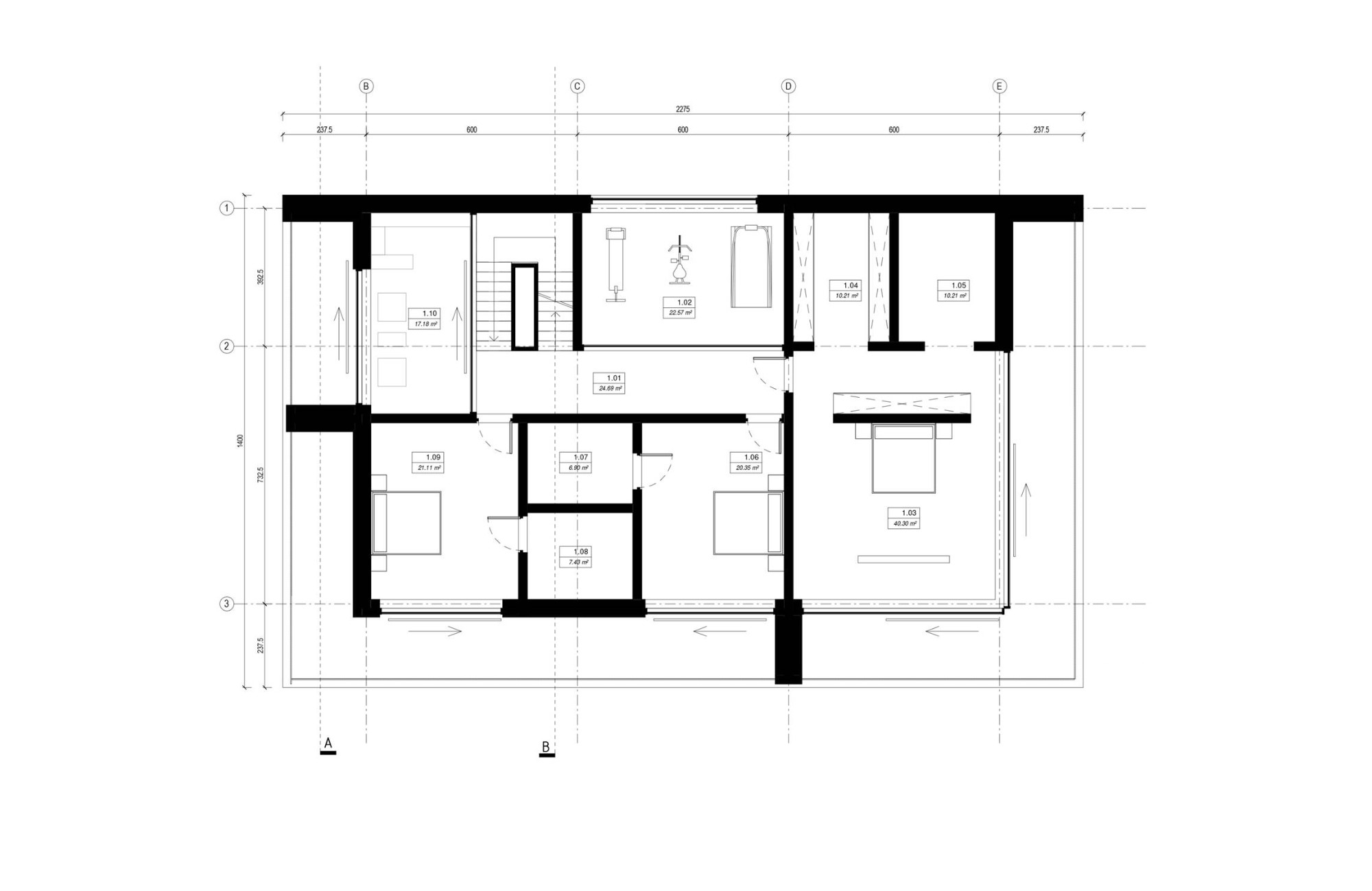 Dom Warstwowy – rysunek A03
