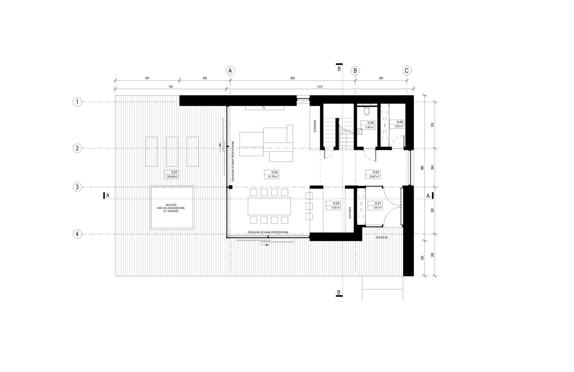 Dom Imprez – rysunek A02