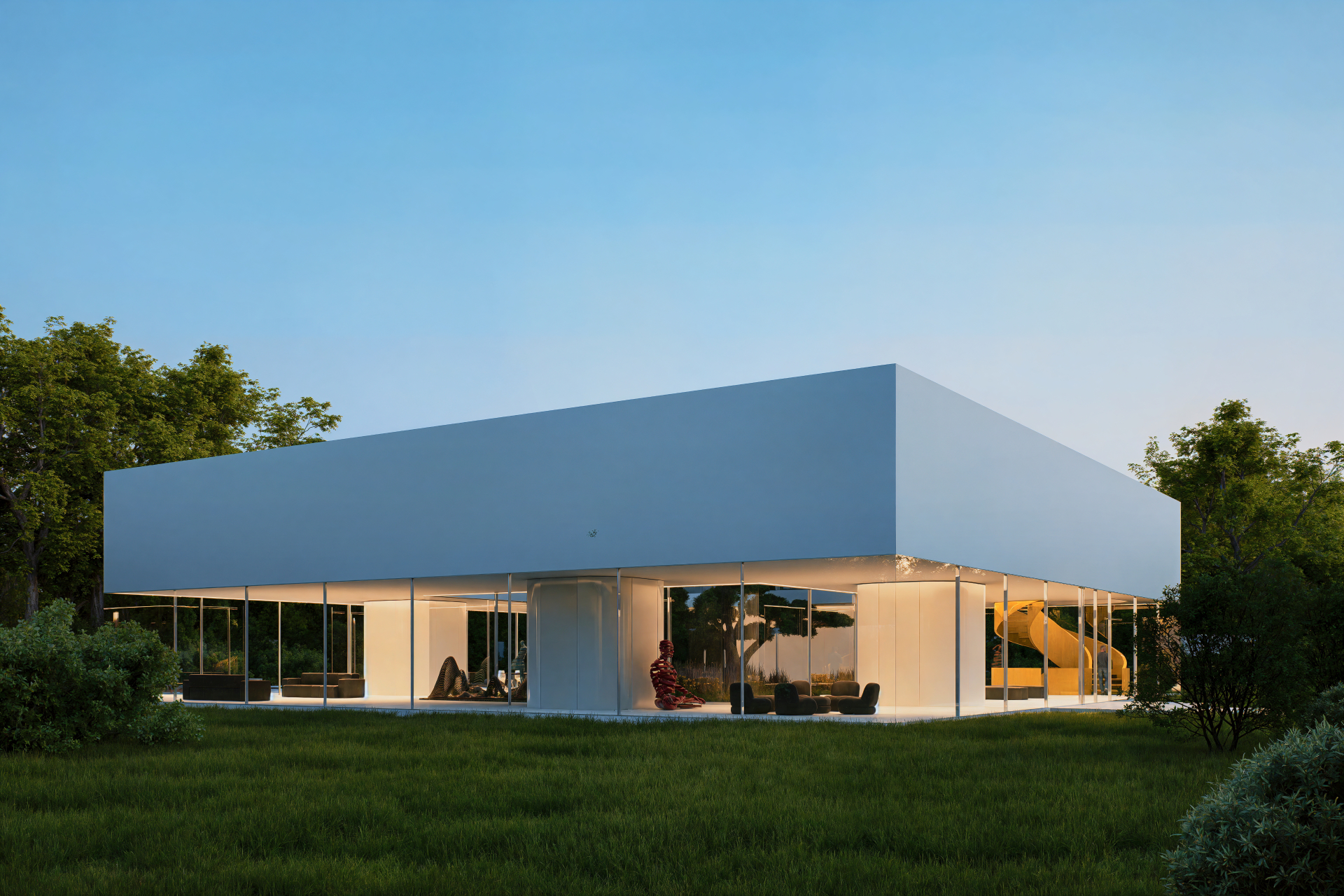 Dom z atrium – widok 3