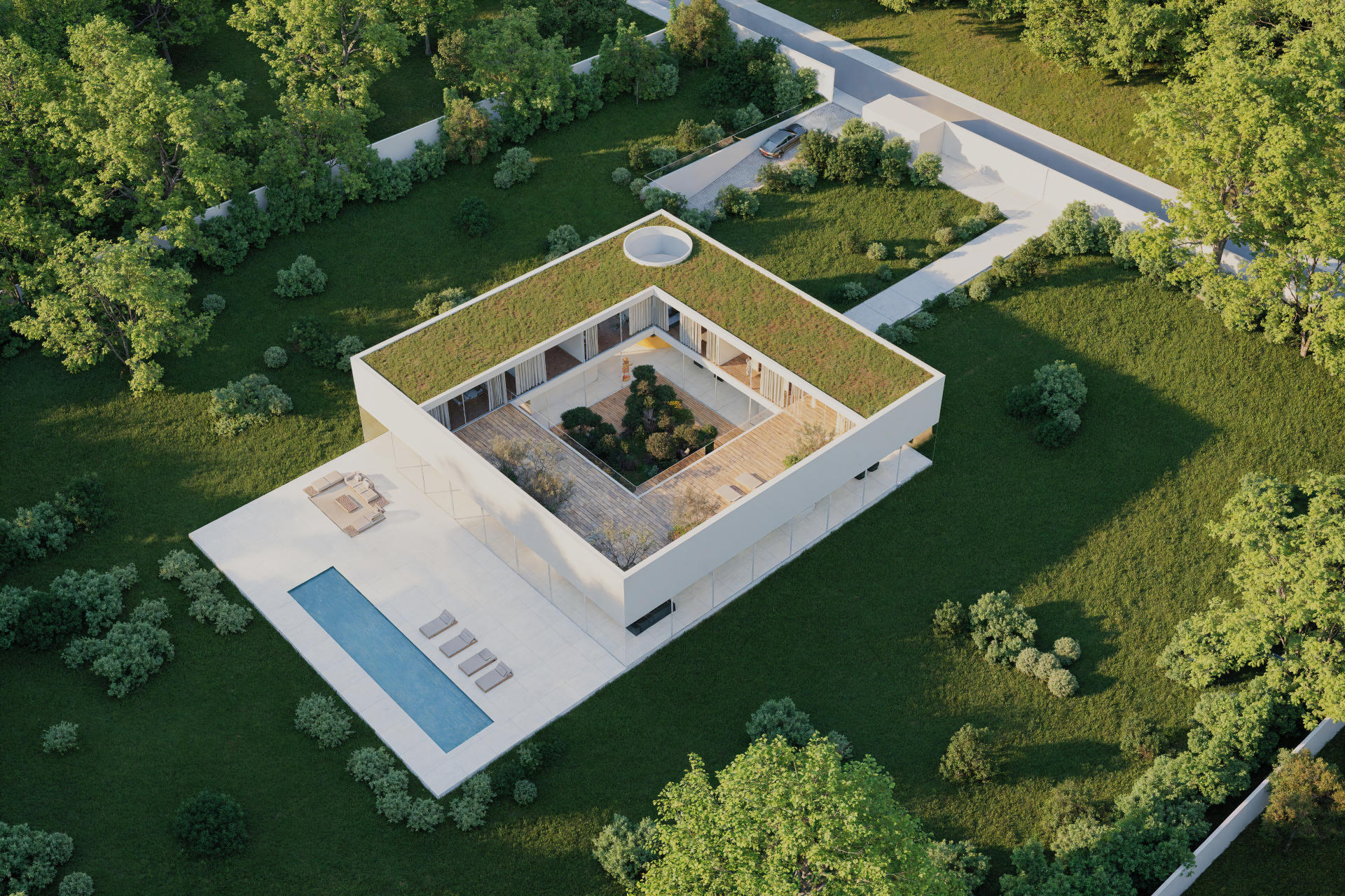 Dom z atrium – widok 11